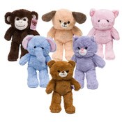 Wholesale - 9" 6-ASST PLUSH ANIMALS C/P 72, UPC: 810126540225